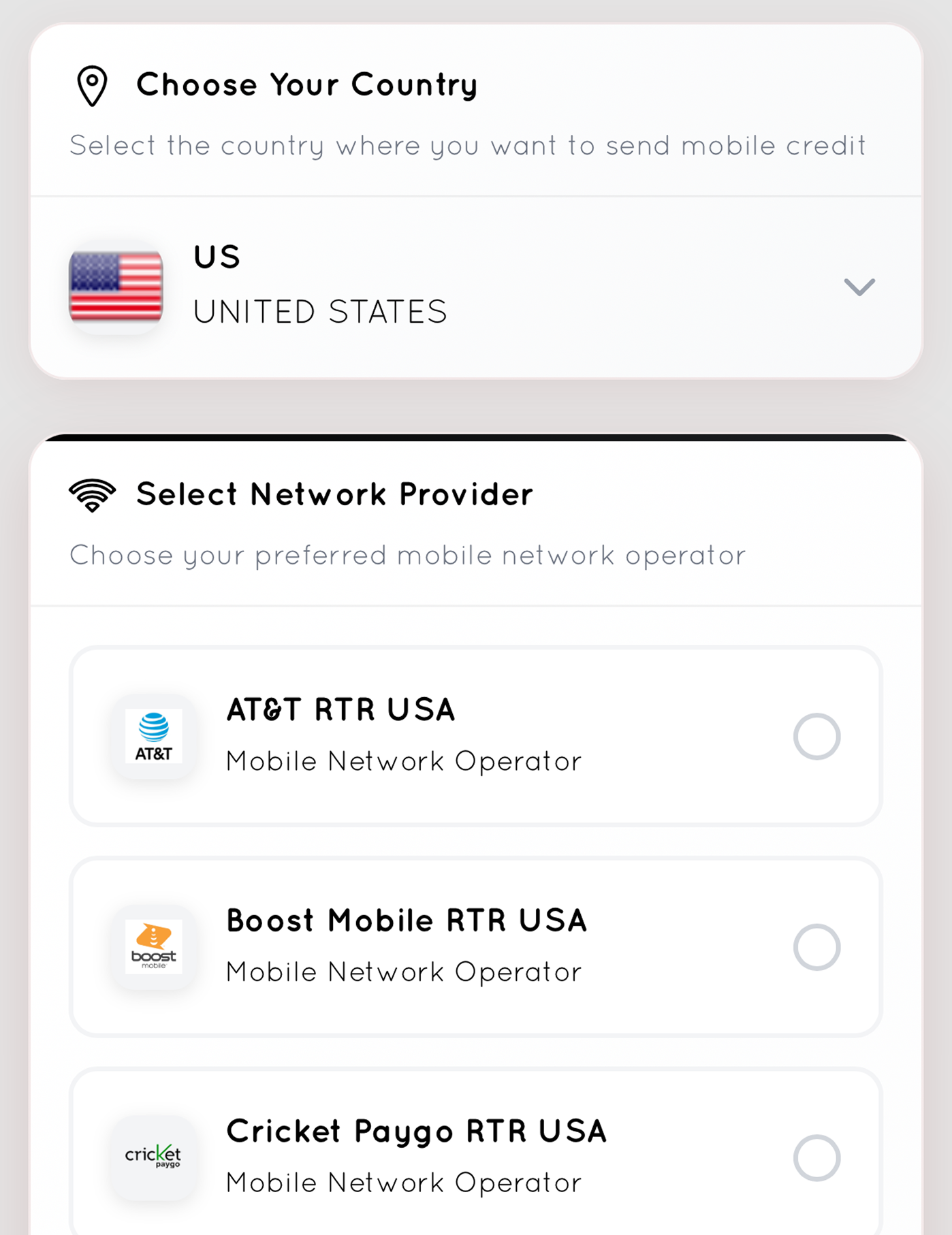 Global airtime and mobile data top‑up